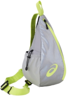 【ASICS/アシックス】 SHOULDERPACK L シルバーxフラッシュイエロー メンズ アシックス